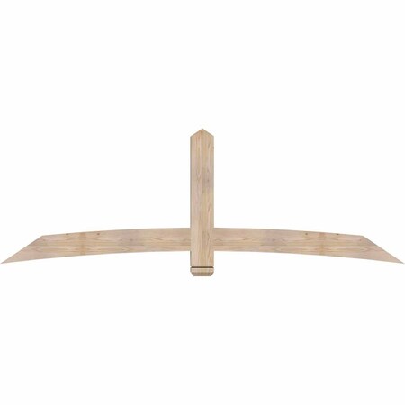Ekena Millwork Bellingham Smooth Timber Gable Bracket, Douglas Fir, 96"W x 32"H x 3 1/2"D x 5 1/2"F, 8/12 Pitch GBW096X32X0406BEL00SDF